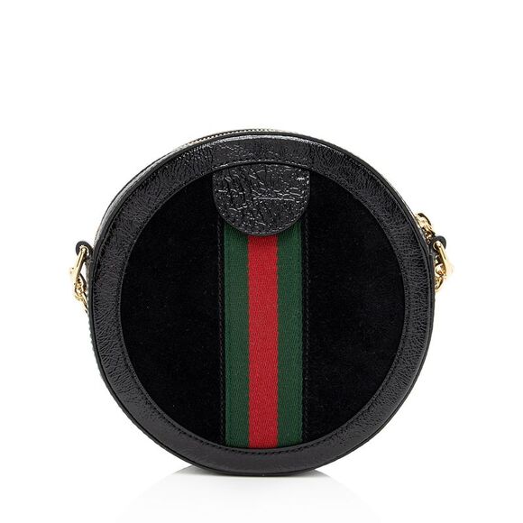 Gucci Suede Ophidia Round Mini Shoulder Bag - Picture 3 of 15